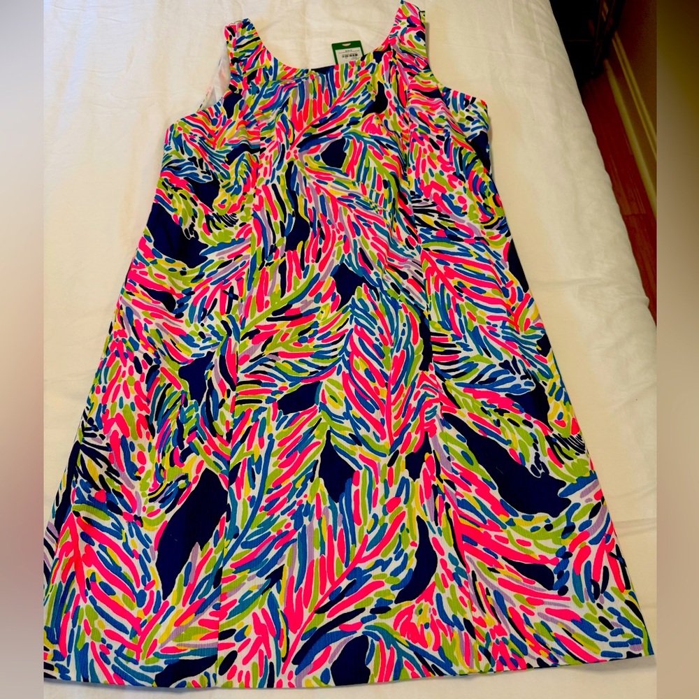 Lilly Pulitzer Cathy Shift Dress Palm Reader size 10 new with tags